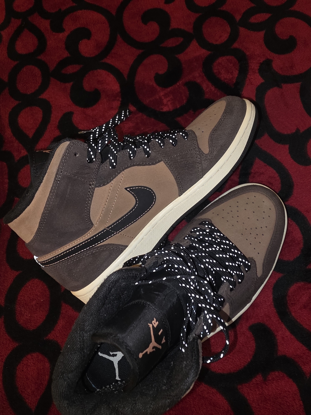 Jordan Mid-Top Dark Chocolate Sneakers - Picture 5 of 5